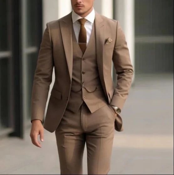 Herren Moderne Passform für Hochzeitsgast Anzug | Dreiteilig