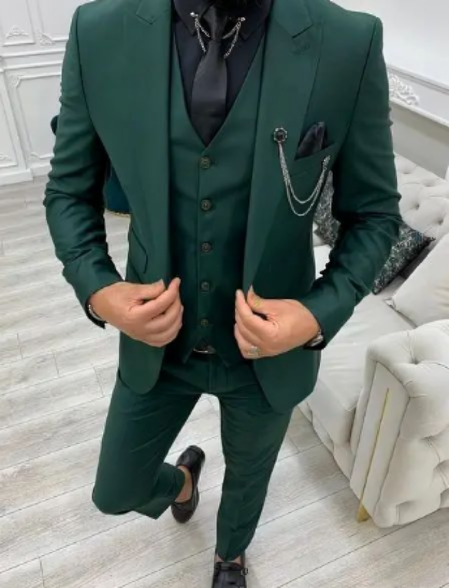 3 Teiliger Hochzeitsgastanzug Für Herren | Slim Fit