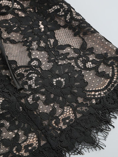 Trägerloses Korsett Spitzenkleid Für Damen | Mini