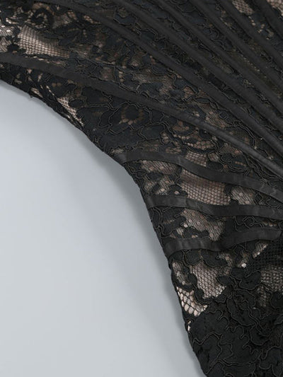 Trägerloses Korsett Spitzenkleid Für Damen | Mini