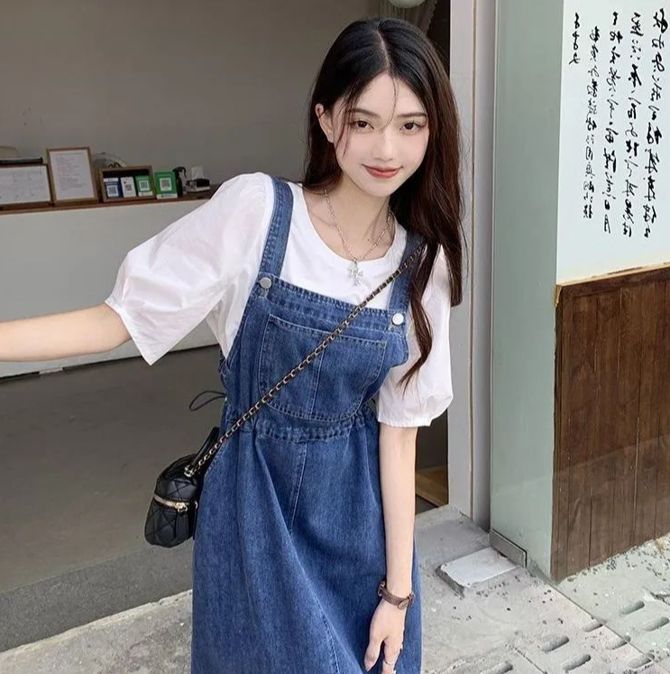 Solene | Elegantes und Stilvolles Denim-Maxikleid