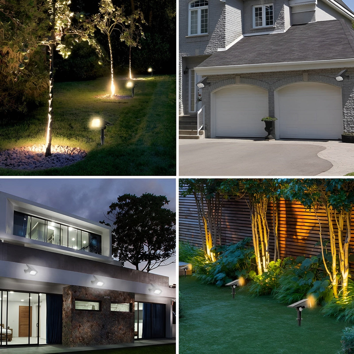 2x SunBeam Light – Kabellose LED Solar Gartenleuchte