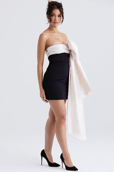 Minikleid mit Schleifendetail und femininer Note für Frauen