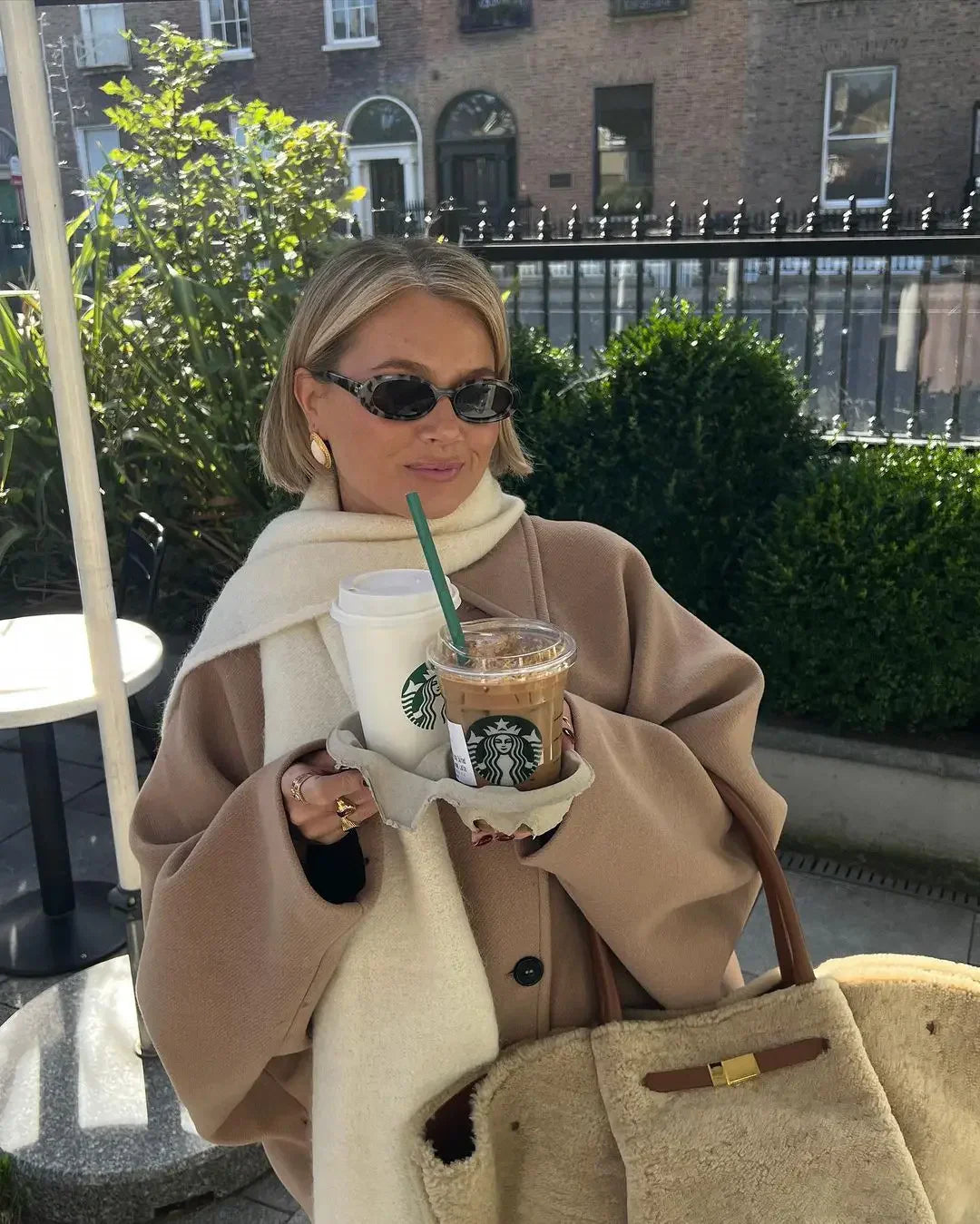 Lovie | Oversized Mantel mit Wollgefühl & City-Chic