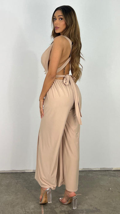 TINATII  Laure Jumpsuit - Modischer Einteiler mit weitem Bein