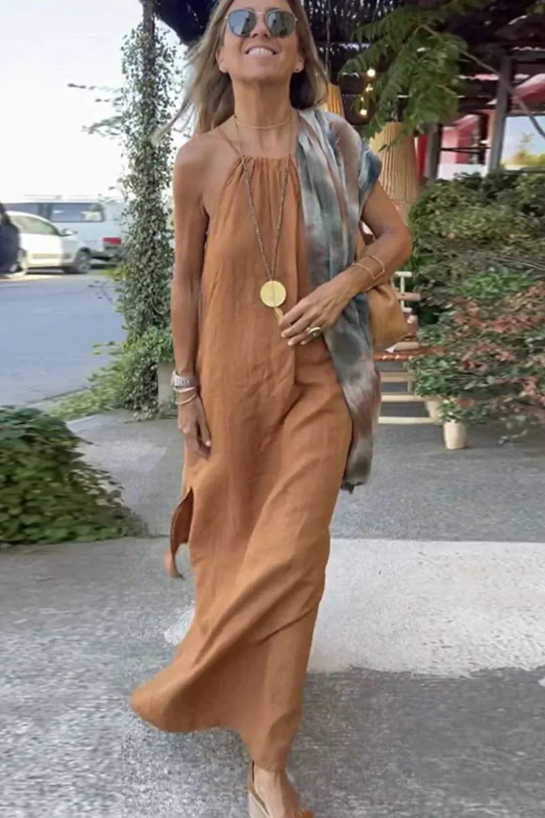 Corset-Kleid - Leinen und Baumwolle