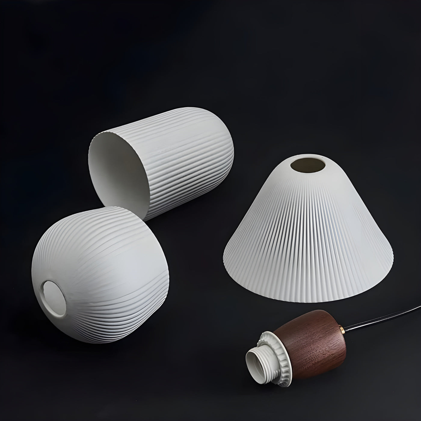 SereniGlow Light - Keramische Japanische LED-Hängelampe