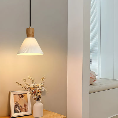 SereniGlow Light - Keramische Japanische LED-Hängelampe