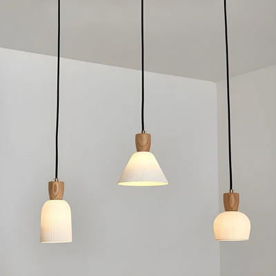 SereniGlow Light - Keramische Japanische LED-Hängelampe