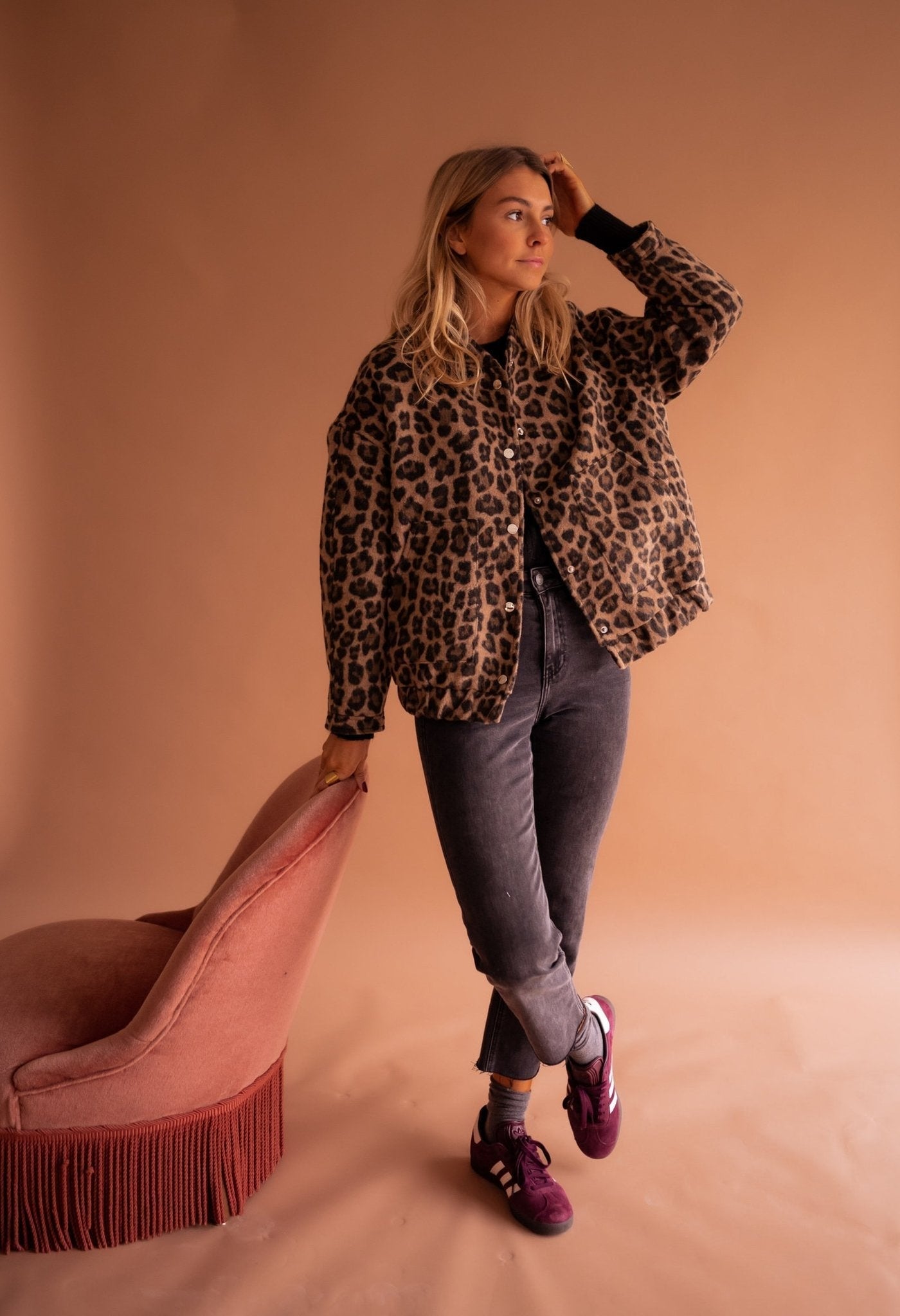 Ilona™ | Trendige Jacke mit Leopardenmuster