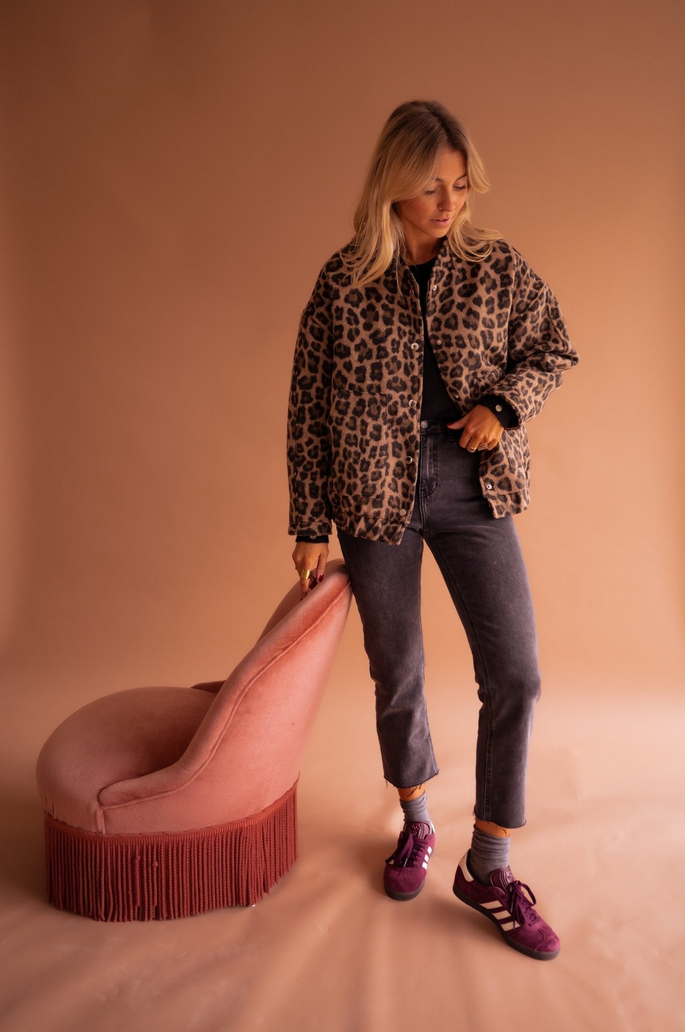 Ilona™ | Trendige Jacke mit Leopardenmuster