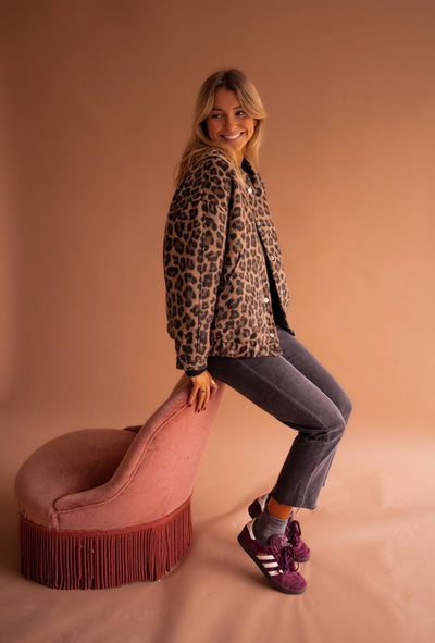 Ilona™ | Trendige Jacke mit Leopardenmuster