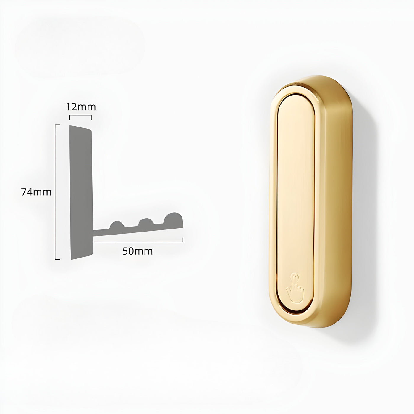 Versteckte Wandhaken – Edelstahl Klappbarer Wandhaken