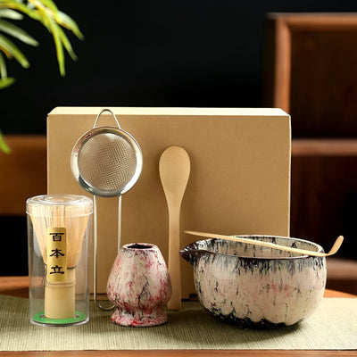 MatchaHarmony Set – 6-teiliges japanisches Matcha-Tee-Werkzeugset