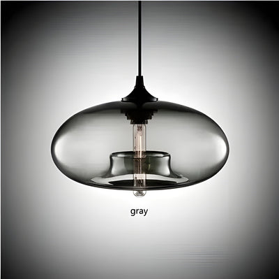 EtherealGlow Light - Nordische farbenfrohe Glas-Pendelleuchte