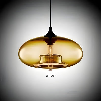 EtherealGlow Light - Nordische farbenfrohe Glas-Pendelleuchte