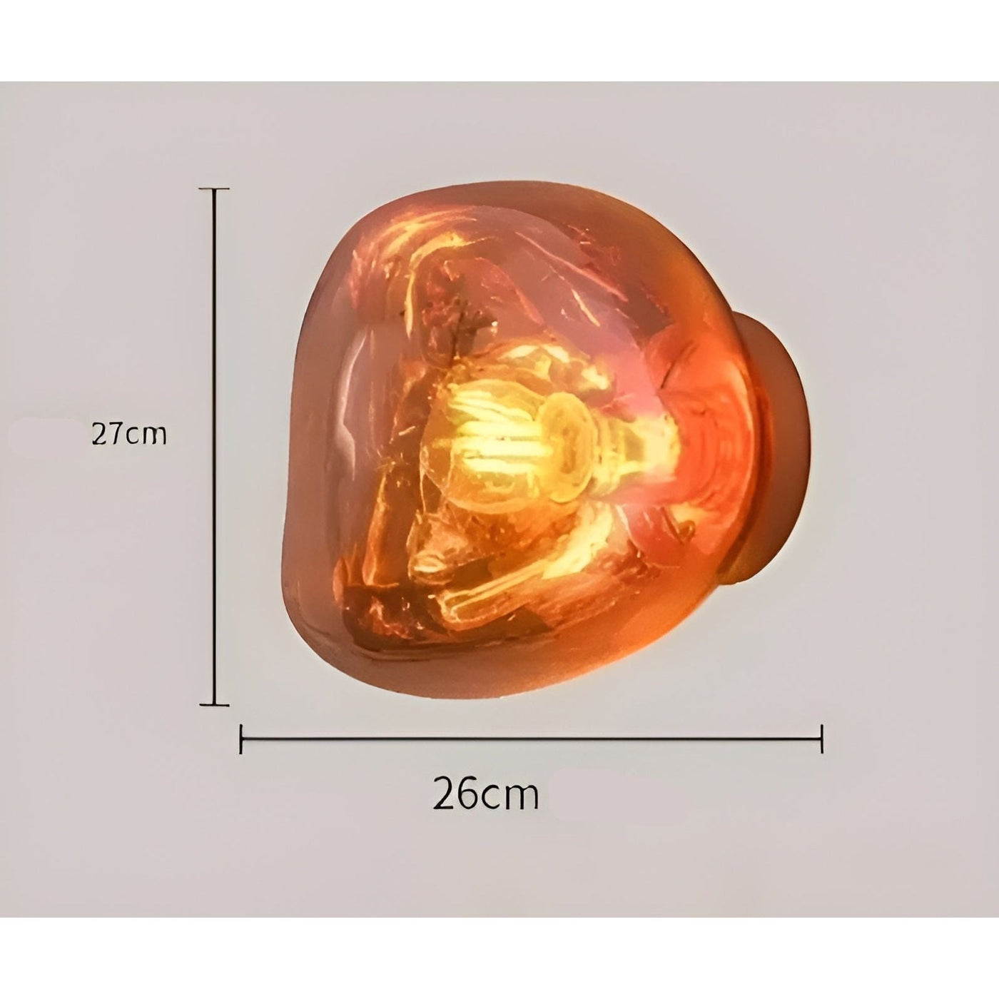 GlazeScape Light – Skandinavische Lava-Glas-Wandleuchte