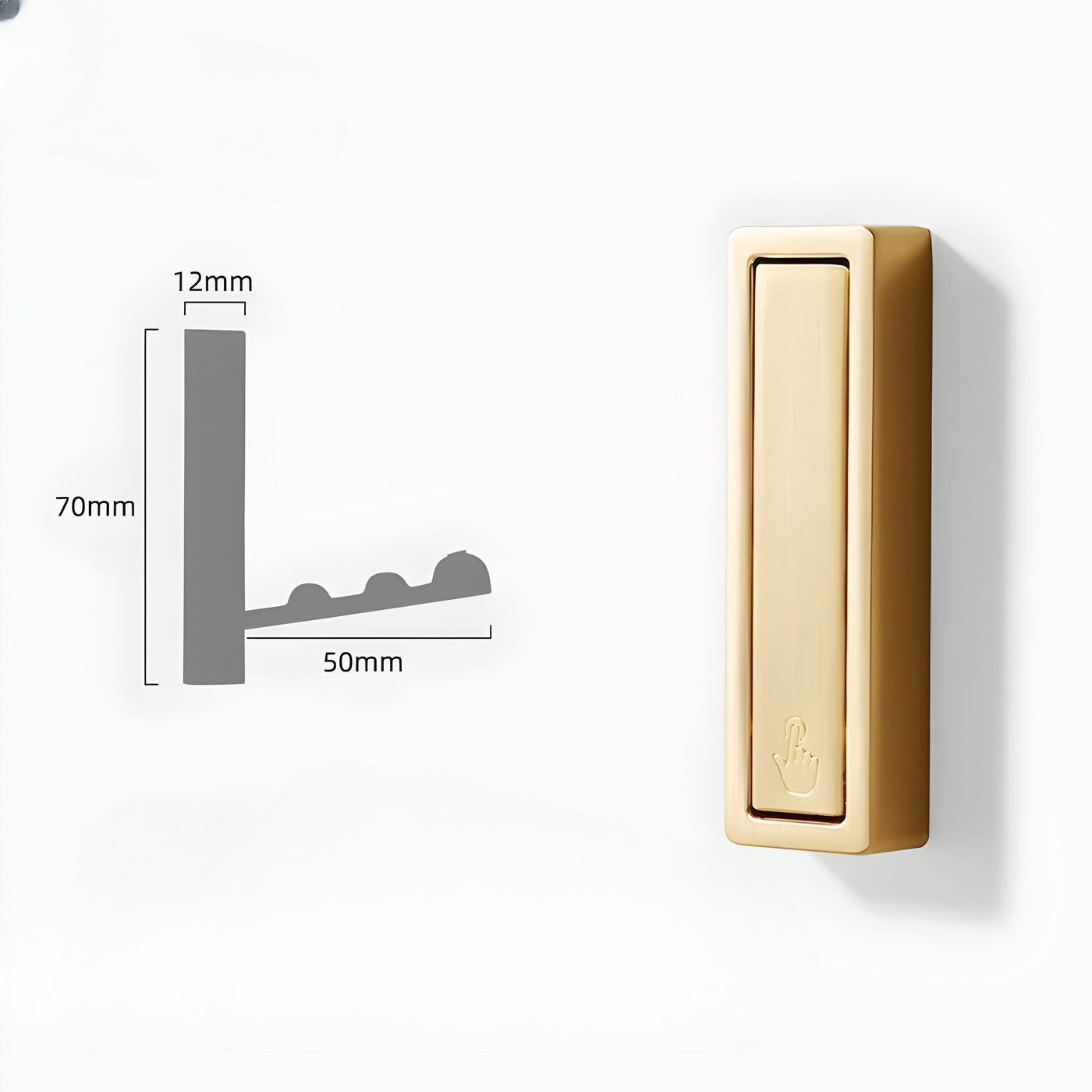 Versteckte Wandhaken – Edelstahl Klappbarer Wandhaken