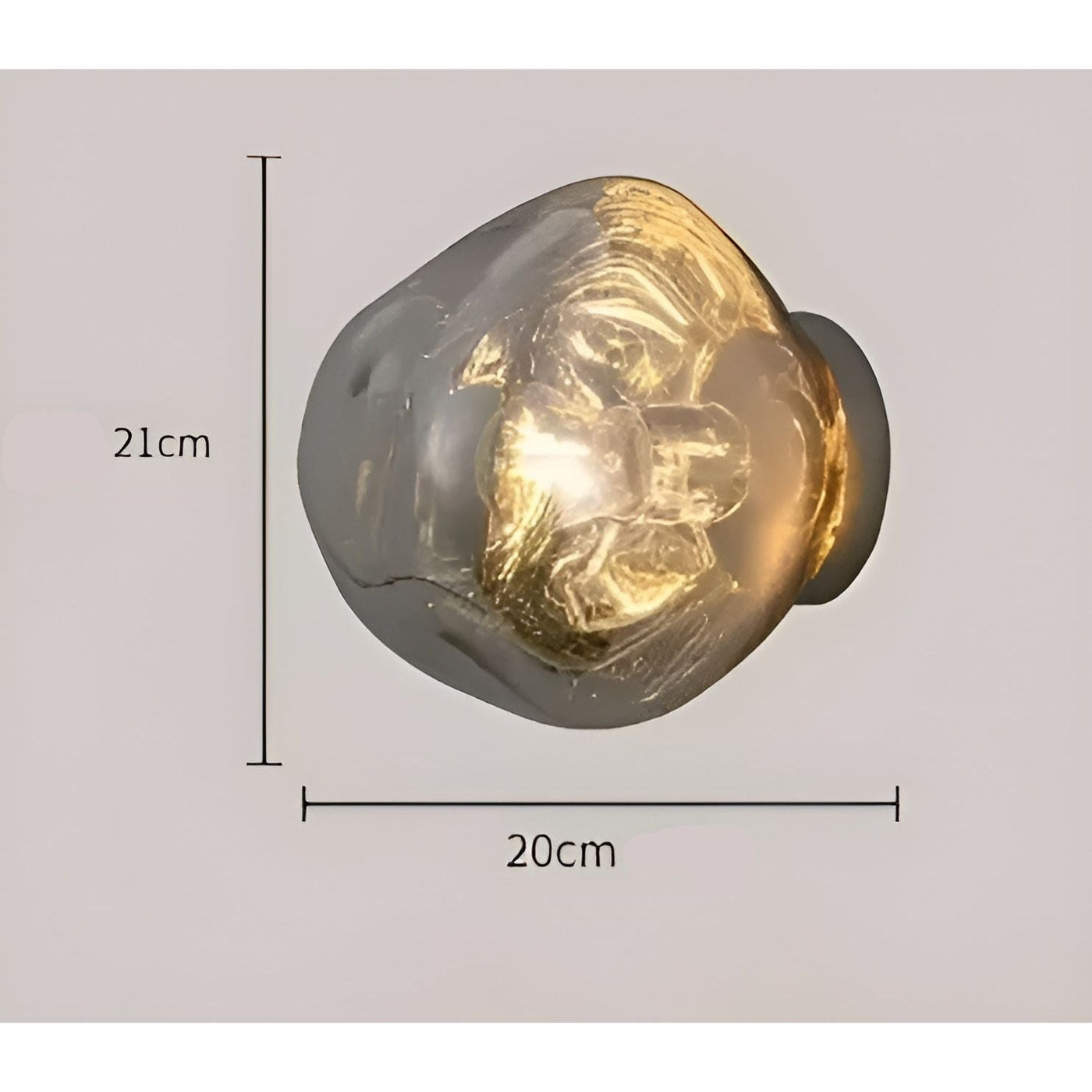 GlazeScape Light – Skandinavische Lava-Glas-Wandleuchte