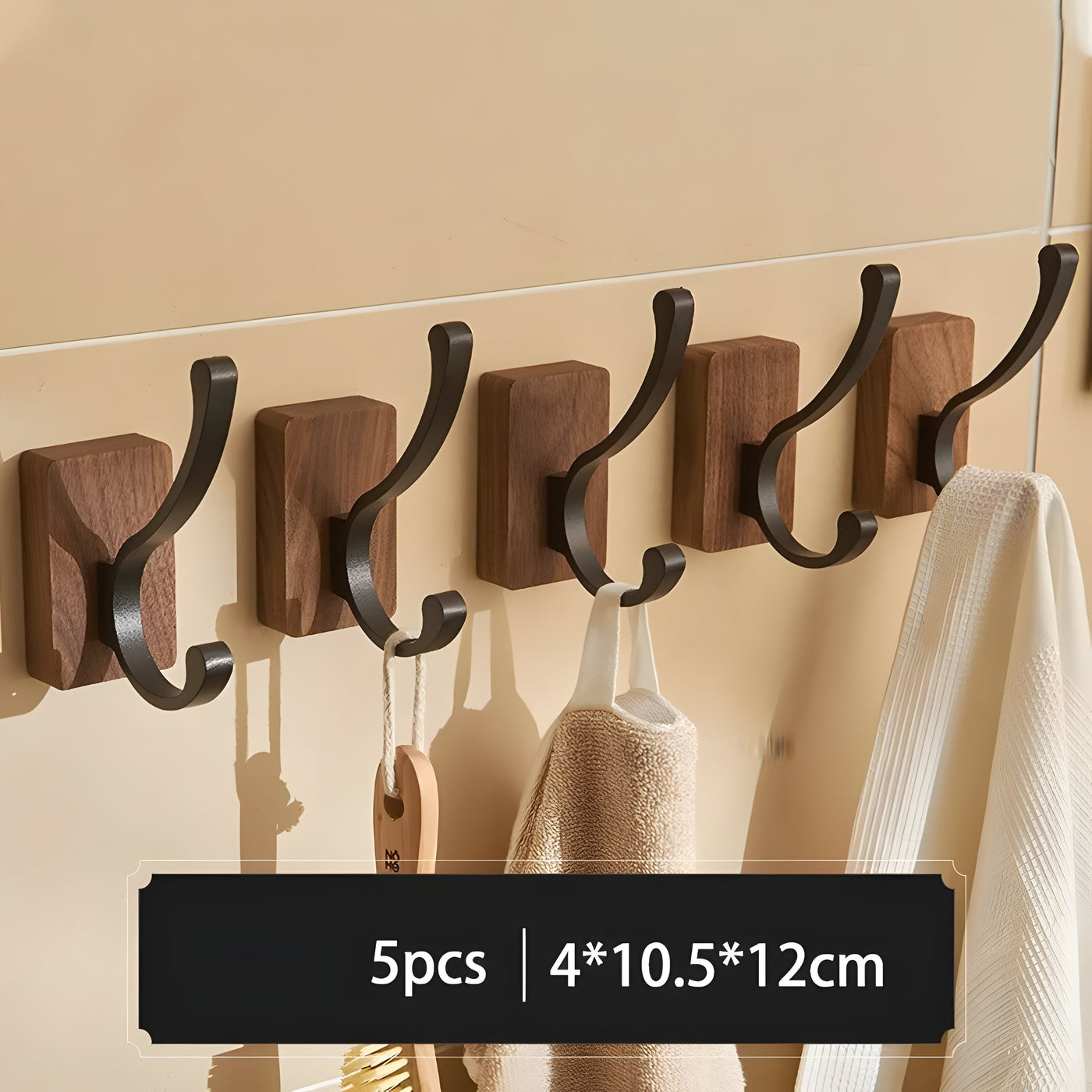 WoodenGrip Hook - Wandhaken aus Holz im Nordischen Stil