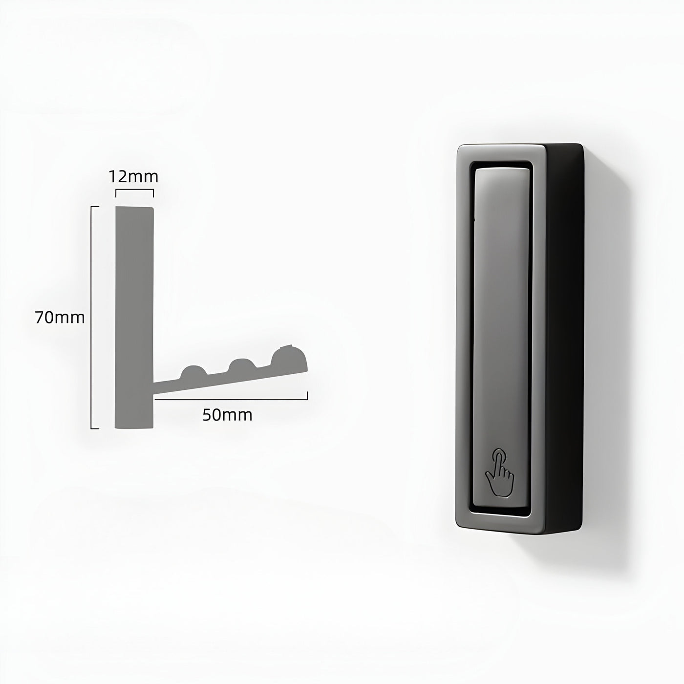 Versteckte Wandhaken – Edelstahl Klappbarer Wandhaken