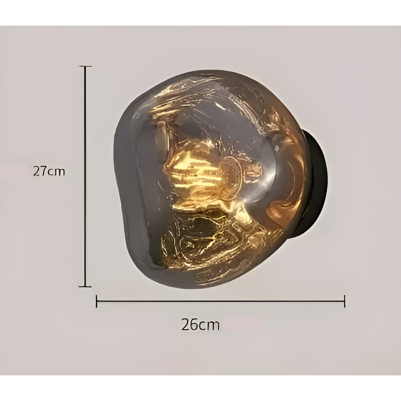 GlazeScape Light – Skandinavische Lava-Glas-Wandleuchte