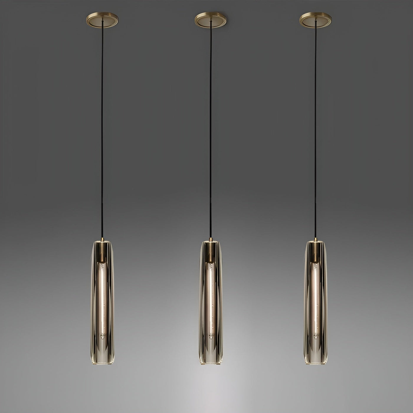 OpulentMesh Light - Moderne Kupfer-Mesh-Kristallglas-Hängeleuchte