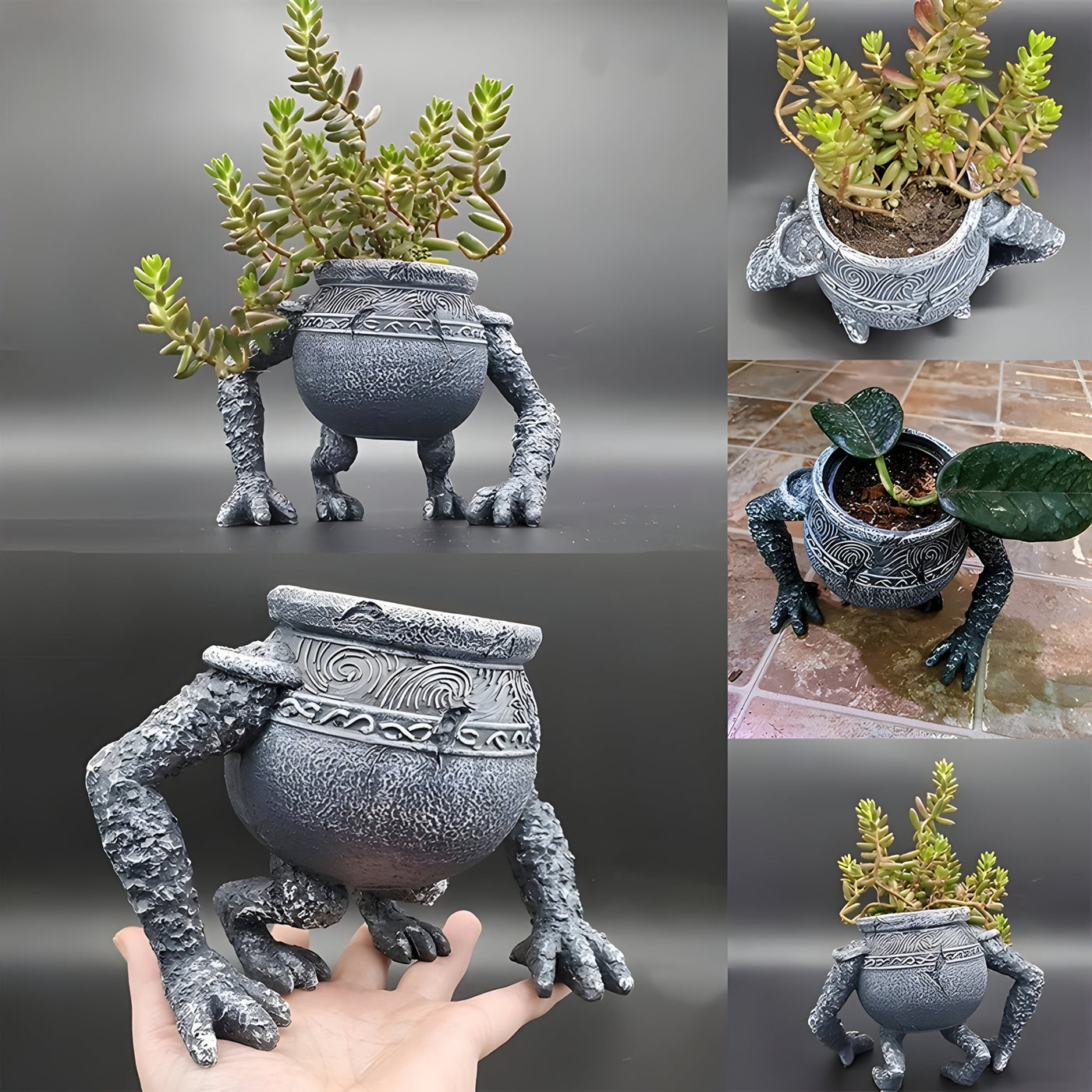 TerraKnight Pot - Gartenrand Dekorativer Blumentopf