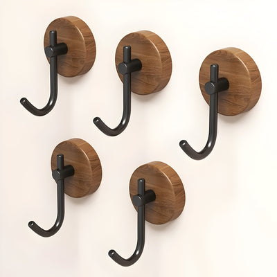 WalnutGrip Hooks – Multifunktionale Wandhaken aus Walnussholz