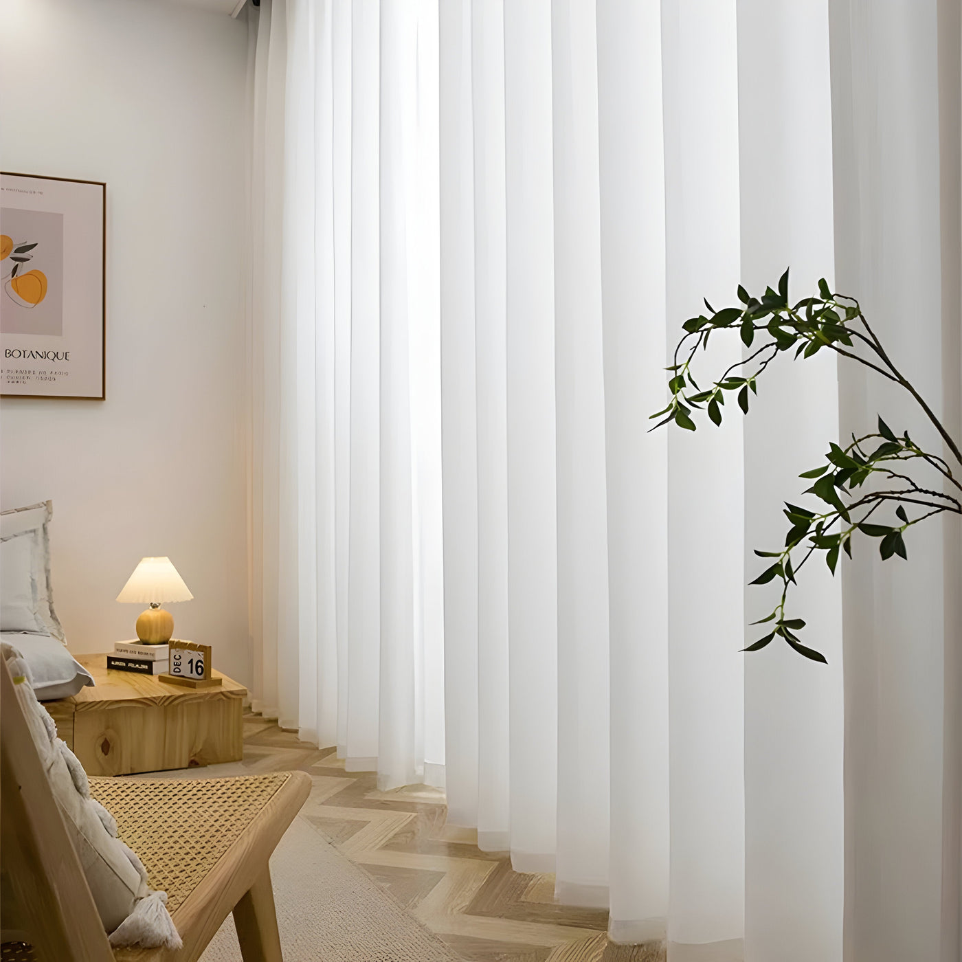 LuxeVeil Curtain - Luxury Dickes Garn Chiffon Vorhänge