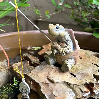 TurtleTide Statue - Dekorative Schildkröte Garten Statue