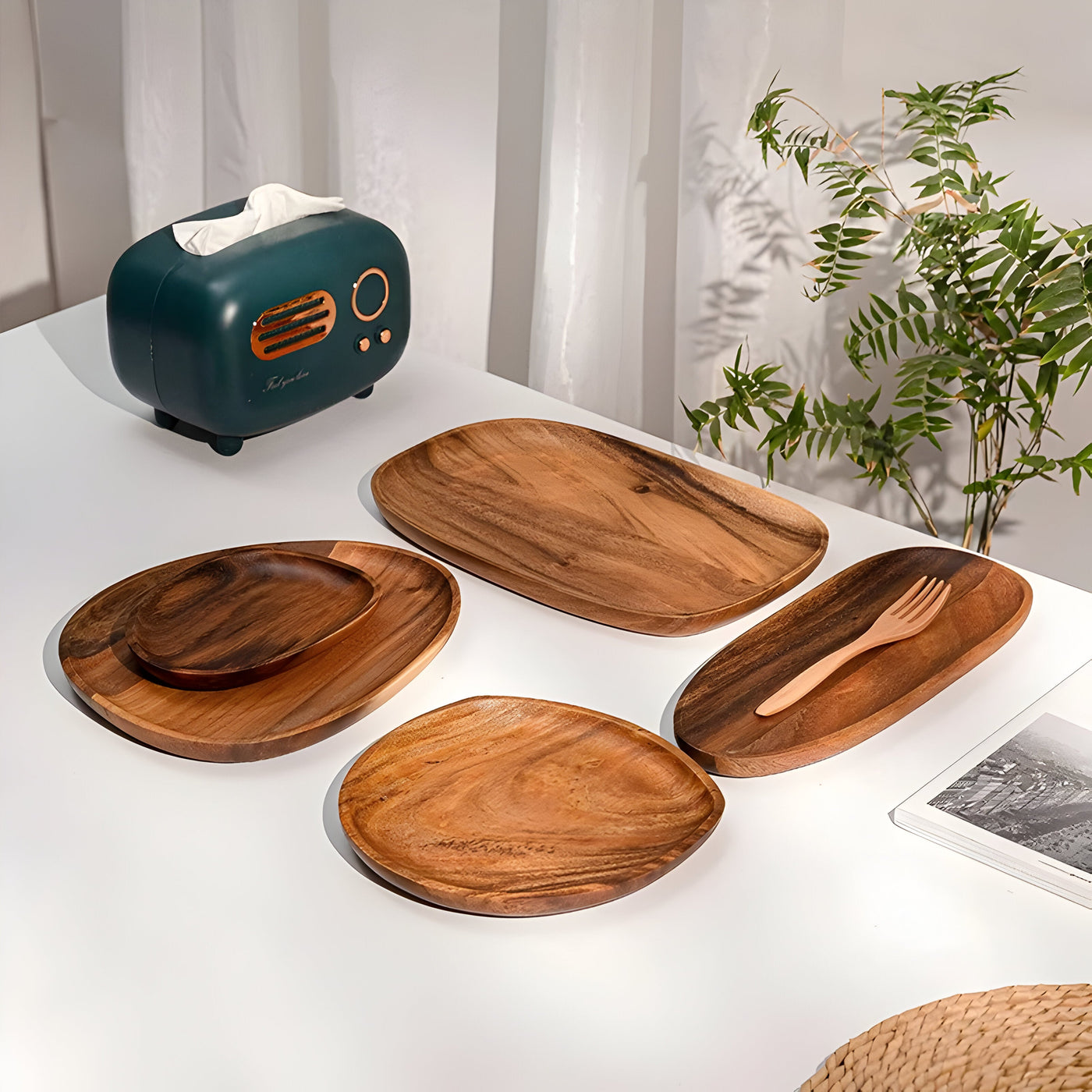 WoodVerve Teller - Speiseteller aus Holz