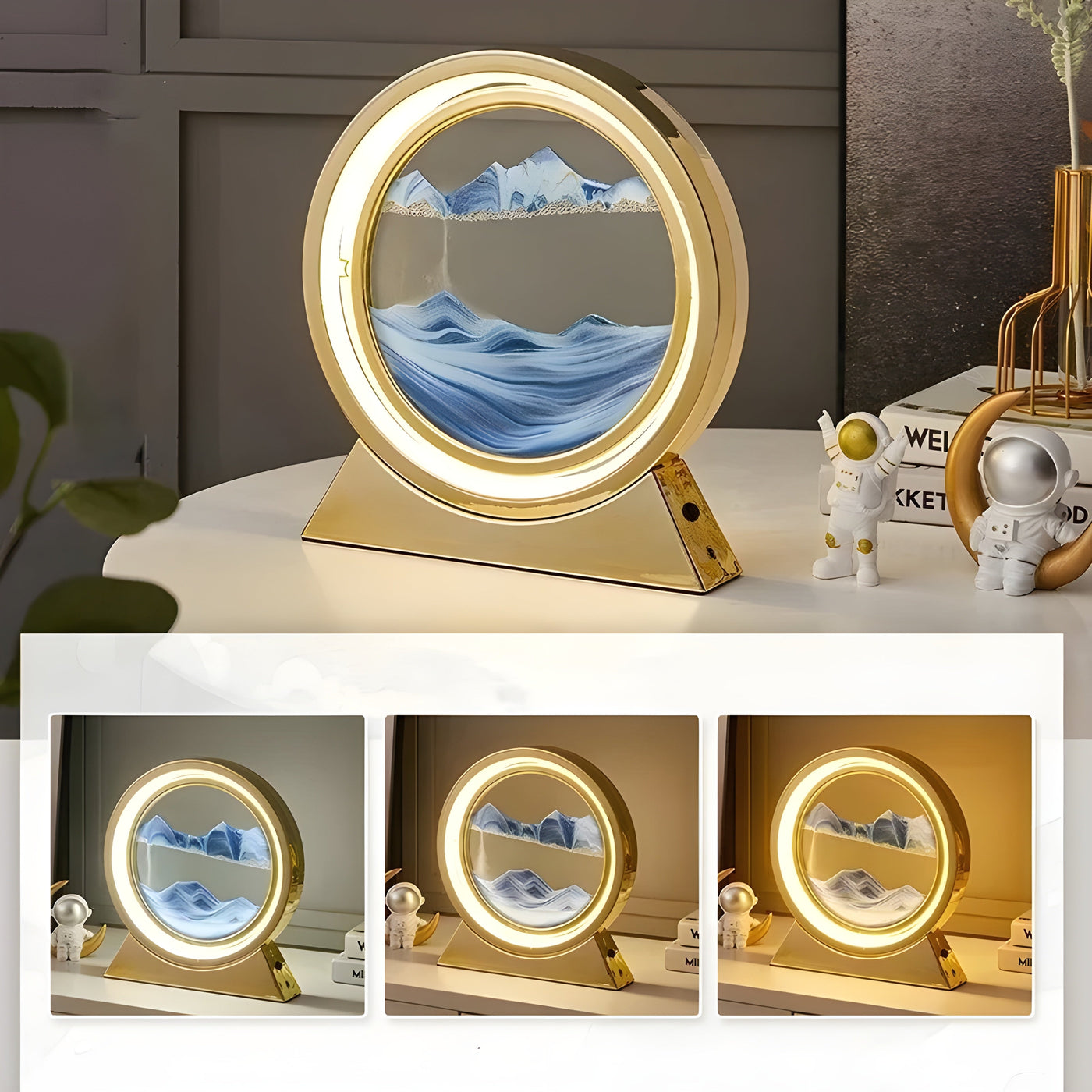 SandFlow Lampe – 3D Sandscape LED Tischlampe