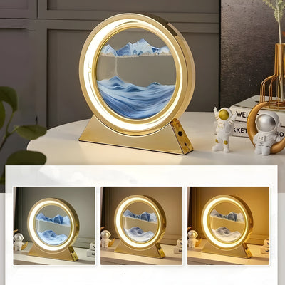 SandFlow Lampe – 3D Sandscape LED Tischlampe