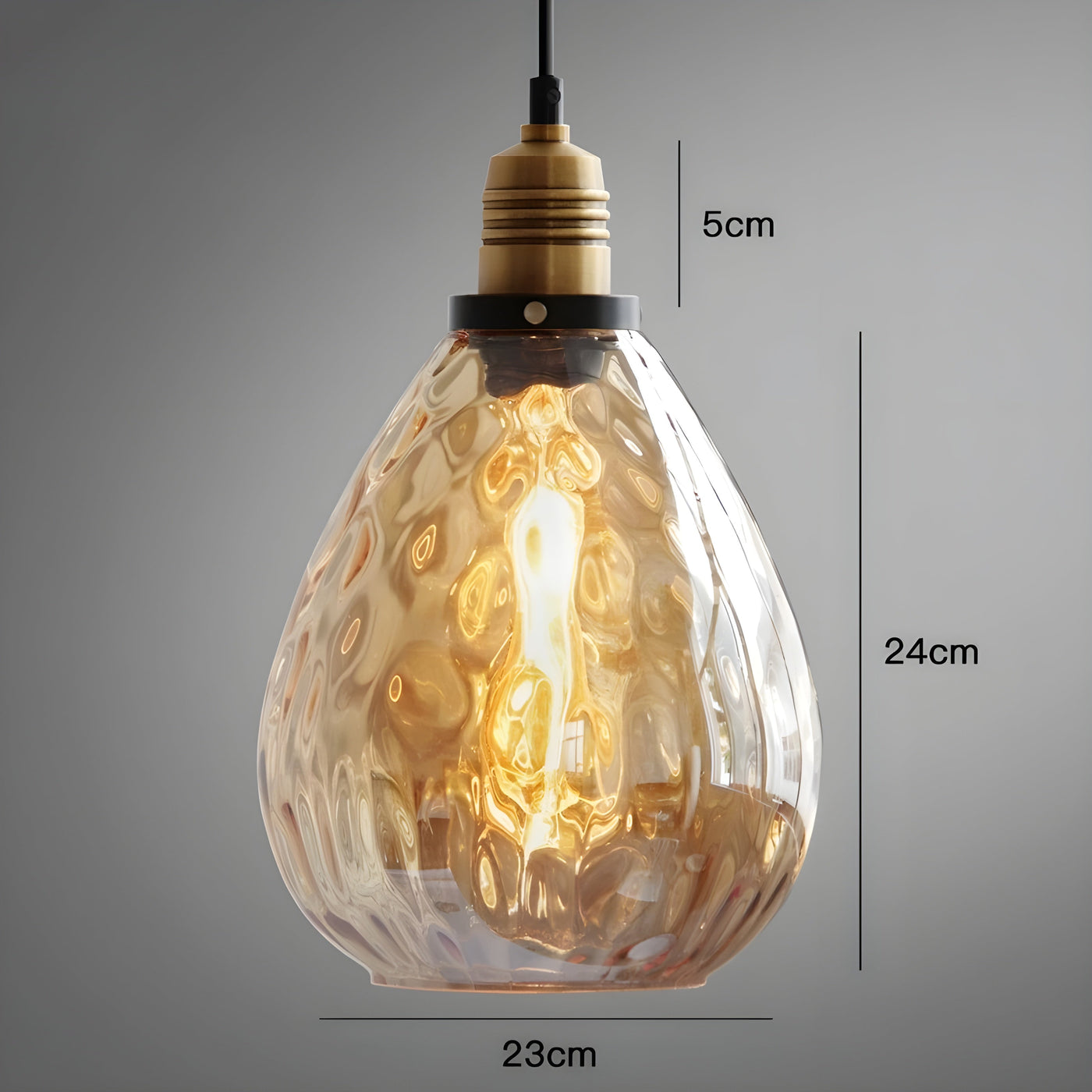 AmberLuxe Light – Industrielle Loft-Stil LED Pendelleuchte
