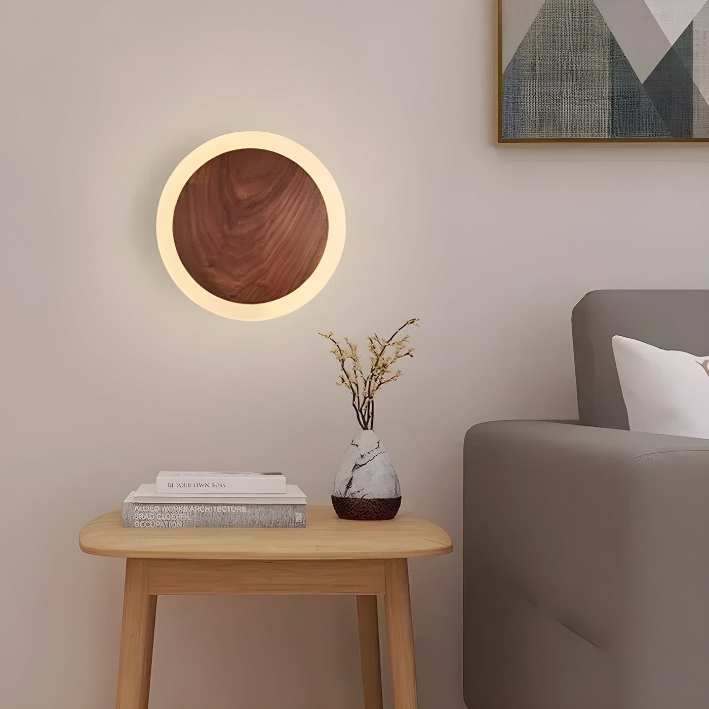 VaraLume Light - Nordic Walnut LED Wandlampe