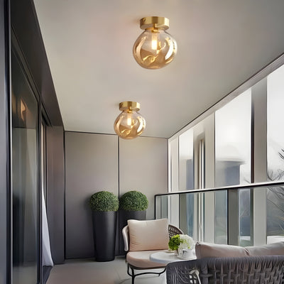 LustroCeil Light - Minimalistische Glas-Deckenleuchte