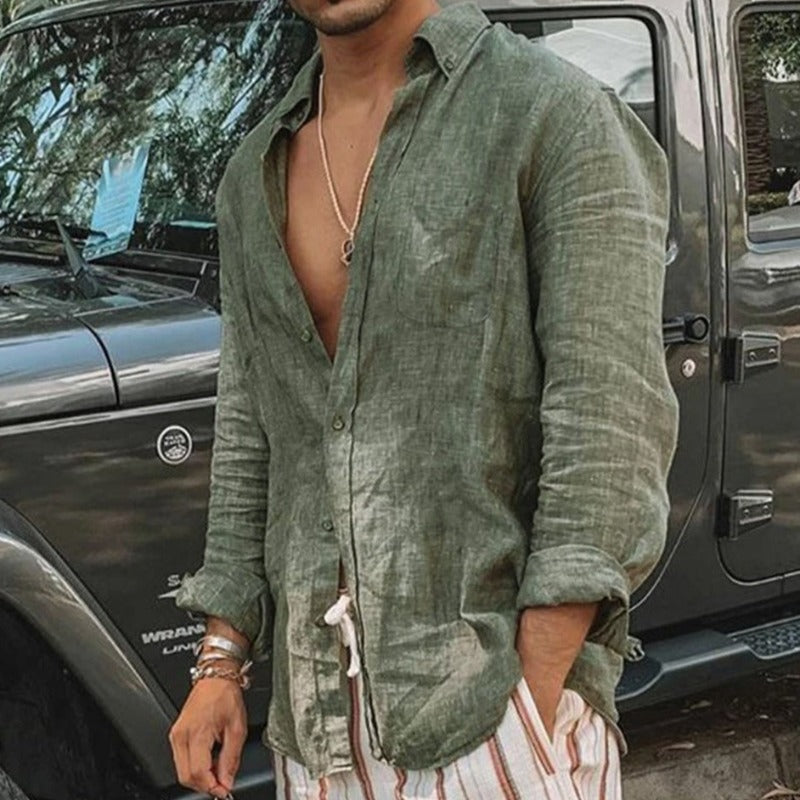 Cyprian - Das Langarmhemd für Männer - Atmungsaktiv und elegant für jede Gelegenheit