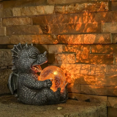 DragonHaven Lamp - Drachenskulptur LED-Tischlampe