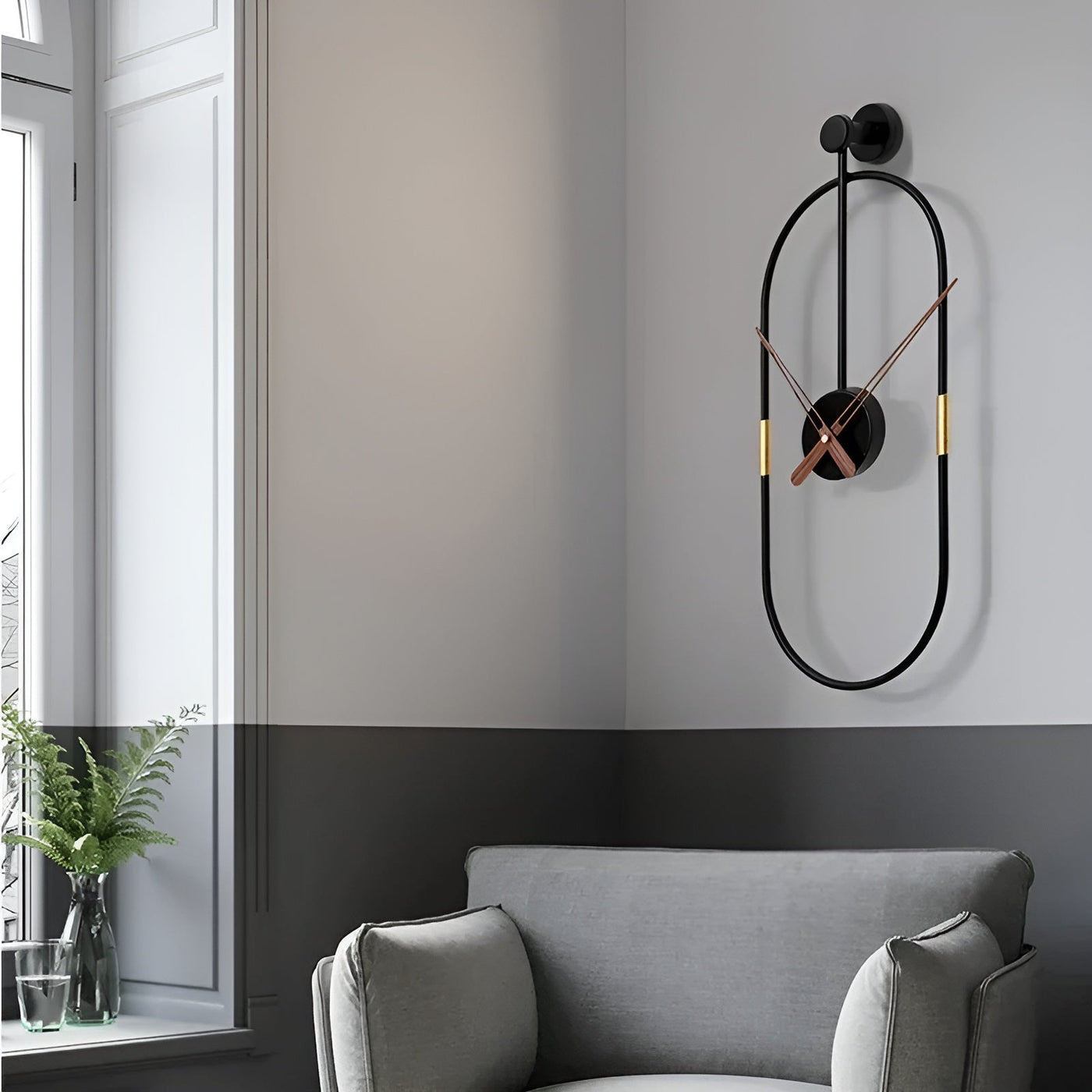 ArtTick Clock - Minimalistische Metall-Wanduhr