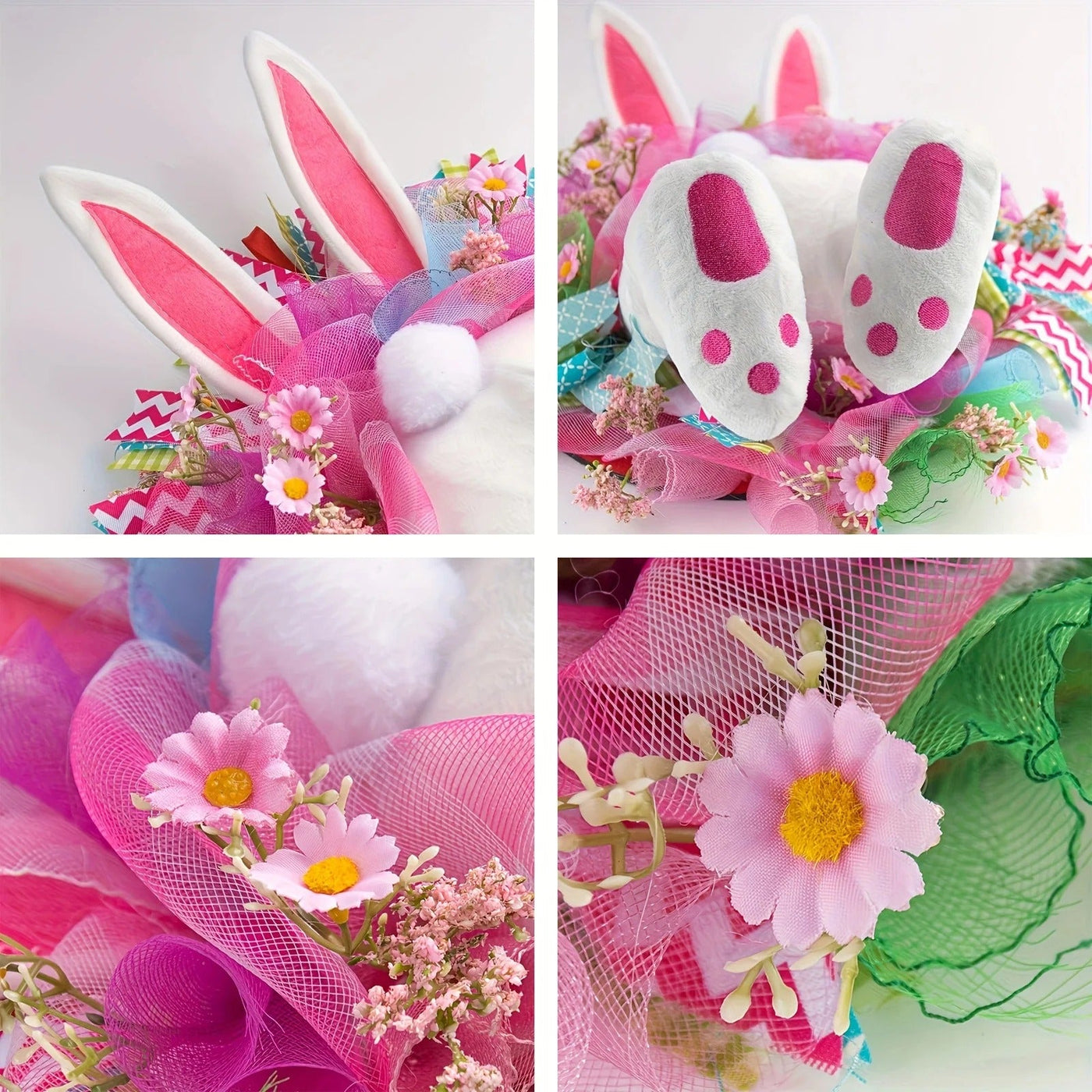 BunnyBliss Kranz – Osterhasen Türdekoration