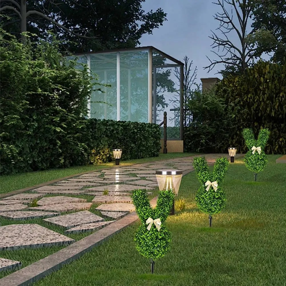 BunnyBloom Decor – Grüner Osterhasen-Topiary-Baum