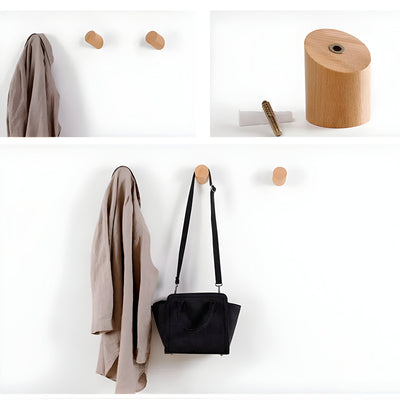 EverWood Hooks – Wandmontierter Holzkleiderhaken
