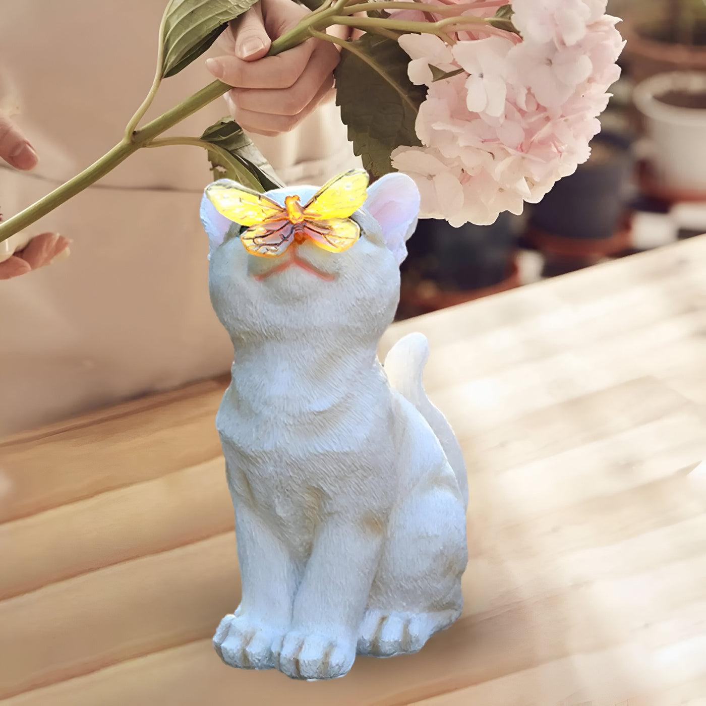 SolarPaws Light - Dekorative Katze Solar LED-Figur Licht