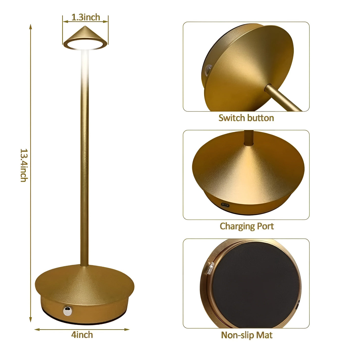 Lumea Lampe – Type-C Wiederaufladbare Tischlampe