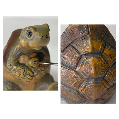 TurtleTide Statue - Dekorative Schildkröte Garten Statue