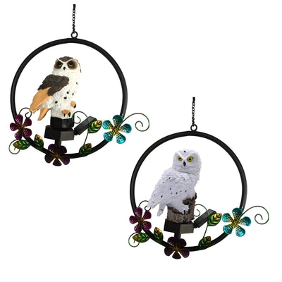 LumiOwl Light - Solarbetriebene Hängende Eulenleuchte