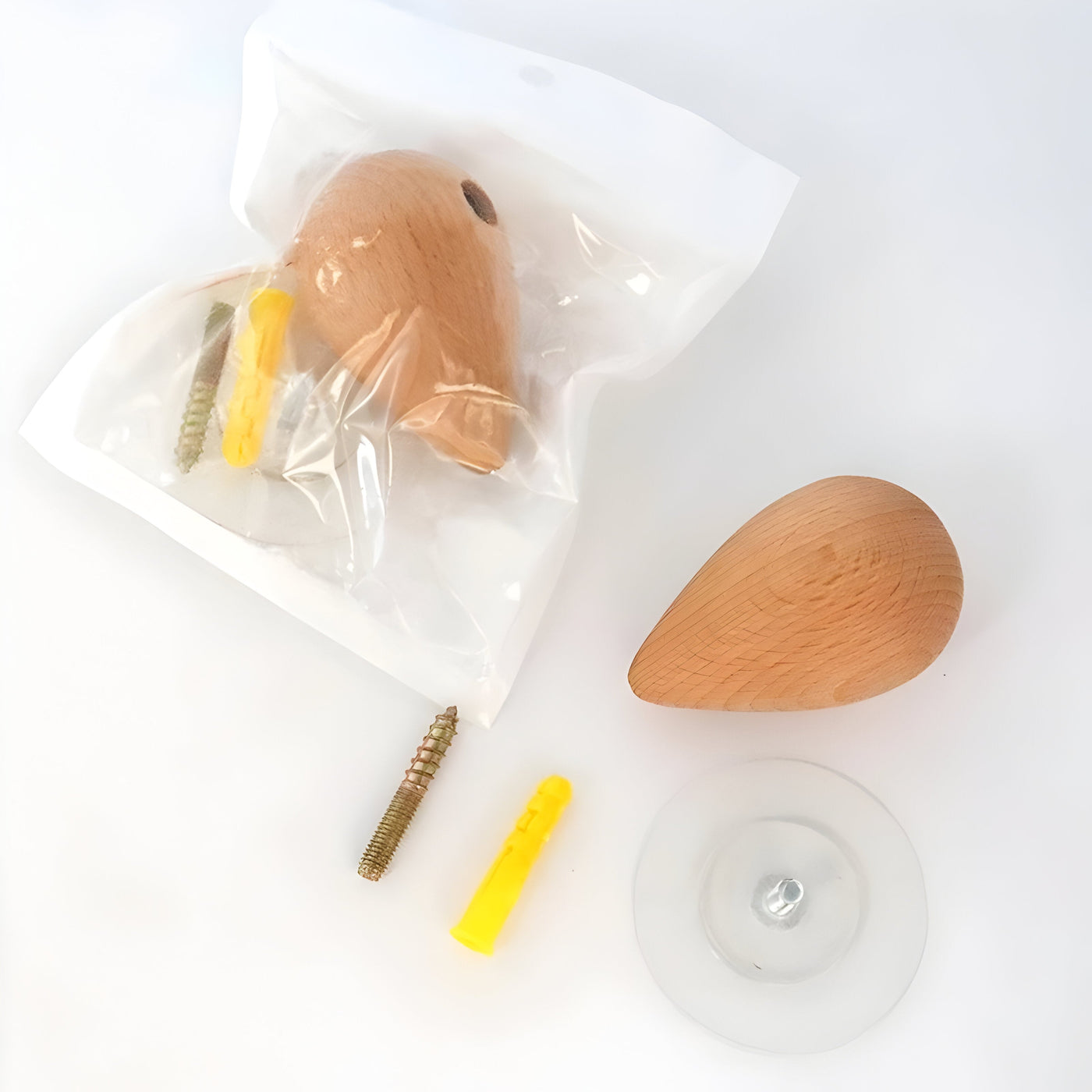 RusticHold Hook - Wandmontierter Kleider- & Schlüsselhalter aus Naturholz