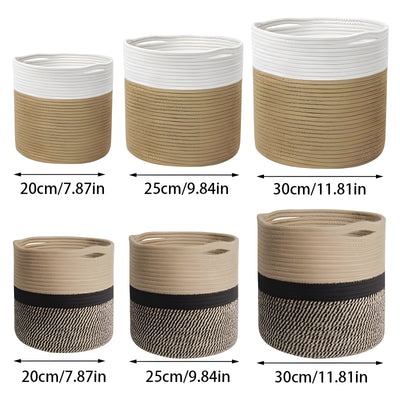 CottonCraft Basket - Faltbarer Geflochtener Seilkörbchen