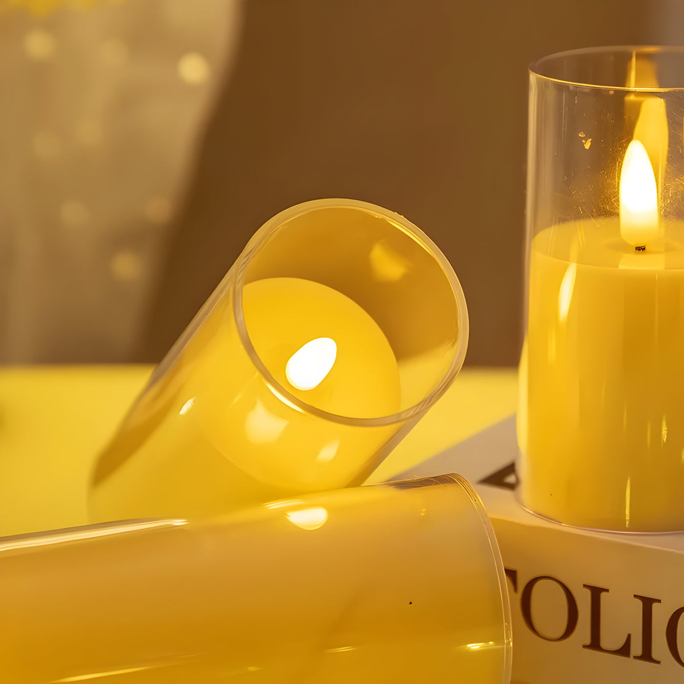 AmberFlicker Light - Acryl Flammenloses LED-Kerzenlicht